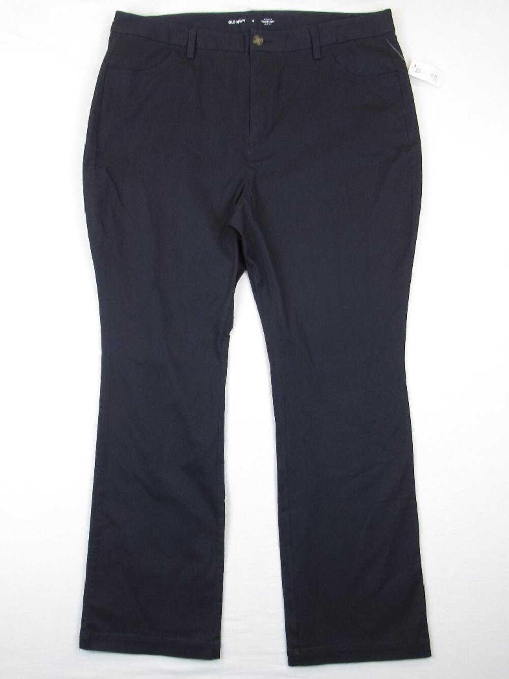 Old Navy Uniform Pant Women's Size 18 Blue High Rise Boot Cut Stretch